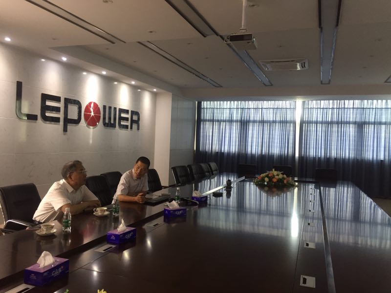 Chen Yansheng, presidente de la asociación de iluminación de China, visitó Lepower Shares