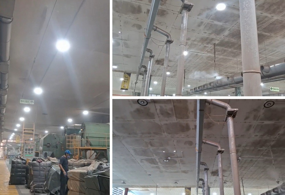 S2 luz de bahía alta para la gran fábrica textil de América del sur