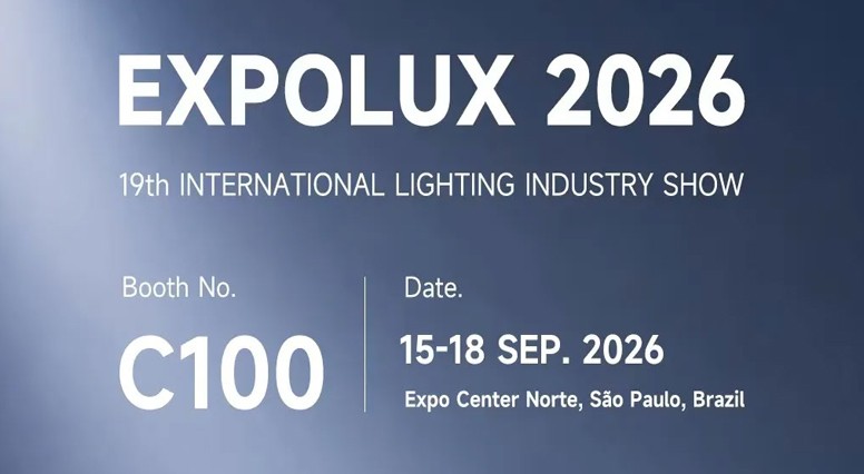 Brazil Lighting Industry EXPOLUX 2026 | Lepower C100 position Exhibition Invitation